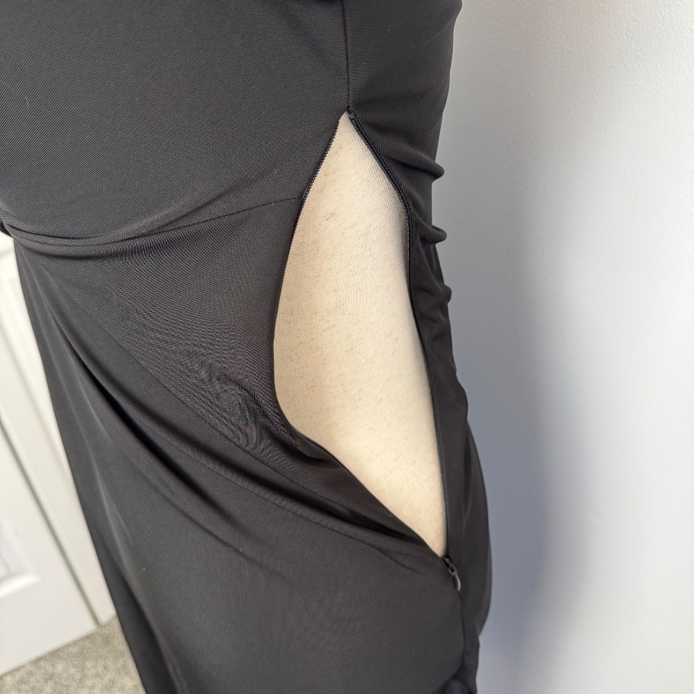 Elie Tahari Long Sleeve Black Dress - Picture 4 of 8